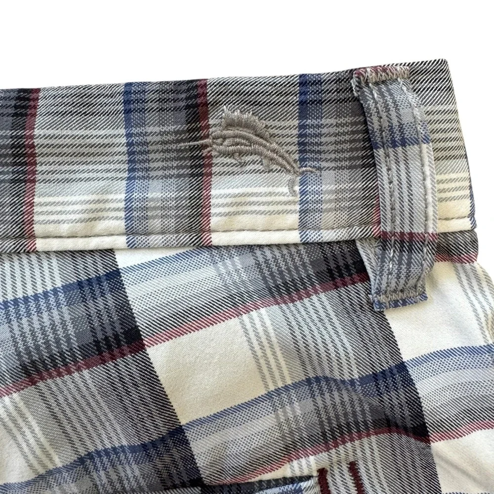 Tommy Bahama 35x10 Gray Plaid Relaxed Fit Stretch Men's Performance Golf Shorts